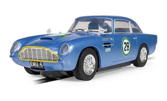 Scalextric - ASTON MARTIN DB5 BLUE & YELLOW HISTORIC GT RACING SLOT 1:32 - Cod. C4599