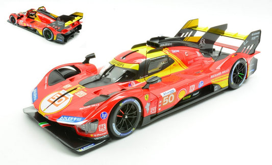 Burago - FERRARI 499P N.50 WINNER 24 H LE MANS 2024 FUOCO-NIELSEN-MOLINA 1:18 - Cod. BU16303