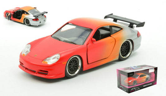 Jada Toys - PORSCHE 911 GT3 "PINK SLIPS" RED/SILVER 1:32 - Cod. JADA34663