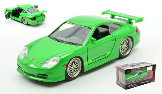 Jada Toys - PORSCHE 911 GT3 (996) "PINK SLIPS" GREEN 1:32 - Cod. JADA35360