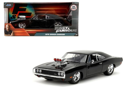 Jada Toys - DODGE CHARGER 1970 FAST & FURIOUS GLOSSY BLACK 1:24 - Cod. JADA35421
