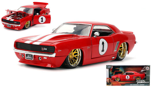 Jada Toys - CHEVROLET CAMARO N.1 FAST & FURIOUS RED/WHITE 1:24 - Cod. JADA36151