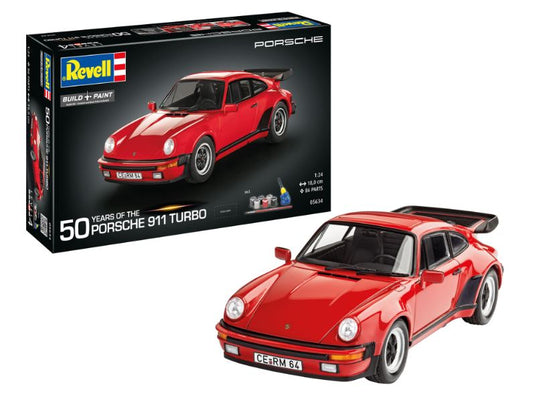 Revell - PORSCHE 911 TURBO 50th ANNIVERSARY GIFT SET KIT 1:24 - Cod. RV05634
