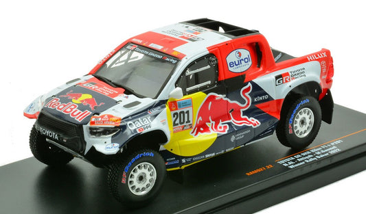 Ixo Model - TOYOTA GR DKR HILUX T N.201 RALLY DAKAR 2022 ATTIYAH-BAUMEL 1:43 - Cod. RAM927