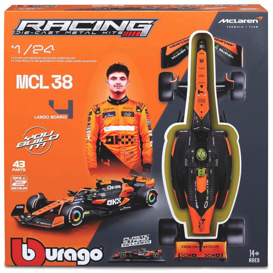 Burago - MC LAREN MCL38 N.4 LANDO NORRIS 2024 KIT 1:24 - Cod. BU28504N