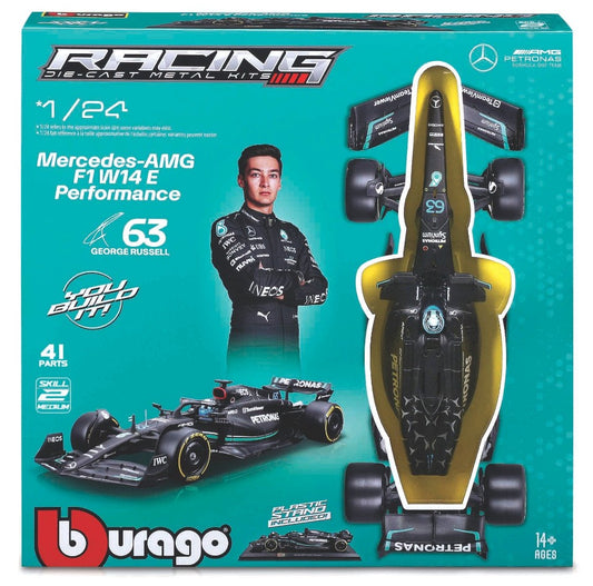 Burago - MERCEDES F1 W14 N.63 GEORGE RUSSELL 2023 KIT 1:24 - Cod. BU28503