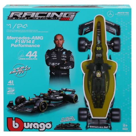 Burago - MERCEDES FORMULA ONE N.44 LEWIS HAMILTON 2023 KIT 1:24 - Cod. BU28506