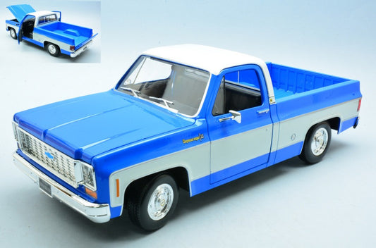 Maisto - CHEVROLET C10 CHEYENNE SUPER 1974 BLUE 1:18 - Cod. MI31467B