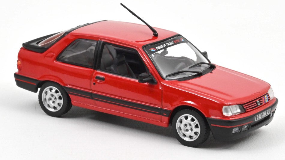 Norev - PEUGEOT 309 GTI 1987 VALLELUNGA RED WITH DECO PTS 1:43 - Cod. NV473911
