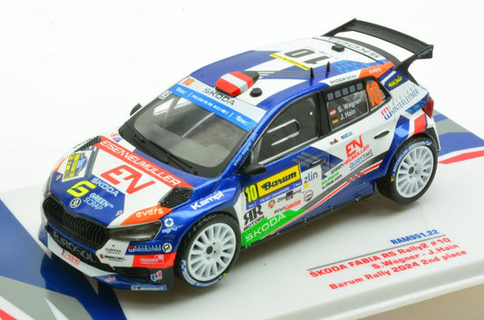 Ixo Model - SKODA FABIA N.10 RALLY2 BARUM 2024 WAGNER-HAIN 1:43 - Cod. RAM951