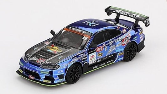 Mini Gt - NISSAN SILVIA S15 N.70 D-MAX RACING D1 GRAND PRIX 2023 1:64 - Cod. MGT00857