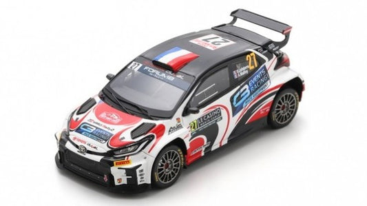 Spark Model - TOYOTA YARIS N.27 6th RC2 RALLY MONTE CARLO 2024 LEFEBVRE-MALFOY 1:43 - Cod. S6862
