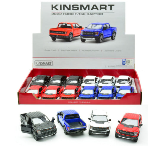 Kinsmart - FORD F-150 RAPTOR 2022 COL.ASS.cm 12 (5436D) 1:46 - Cod. KT89372