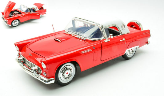 Motormax - FORD THUNDERBIRD 1956 RED W/WHITE HARD TOP 1:18 - Cod. MTM73176RW