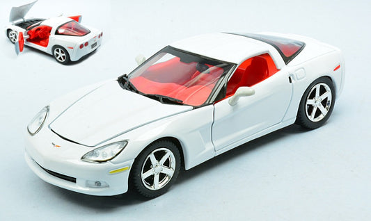 Motormax - CHEVROLET CORVETTE C6 COUPE' 2005 WHITE 1:24 - Cod. MTM73270W