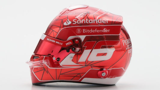 Looksmart - HELMET CHARLES LECLERC TEAM FERRARI HP SINGAPORE GP 2024 1:5 - Cod. LSHEL006