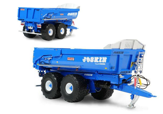 Universal Hobbies - JOSKIN DUMP TRAILER TRANS-KTP 22/50 BLUE VERSION 1:32 - Cod. UH6818
