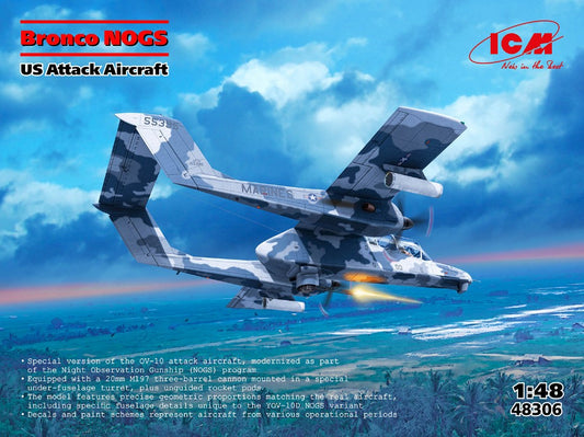Icm - BRONCO NOGS US ATTACK AIRCRAFT KIT 1:48 - Cod. ICM48306