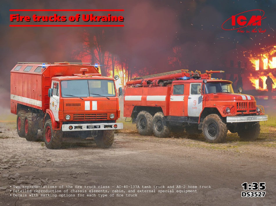 Icm - FIRE TRUCKS OF UKRAINE KIT 1:35 - Cod. ICMDS3527