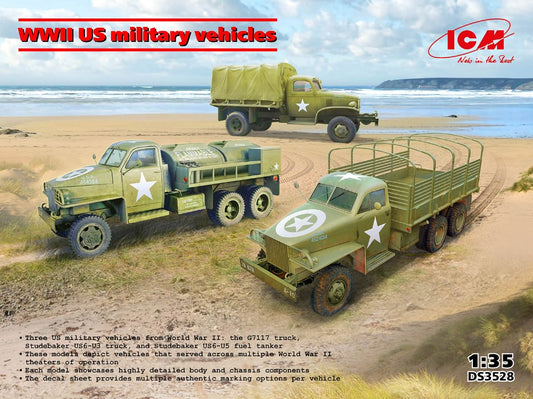 Icm - WWII US MILITARY VEHICLES KIT 1:35 - Cod. ICMDS3528