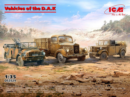 Icm - VEHICLES OF THE D.A.K. KIT 1:35 - Cod. ICMDS3529