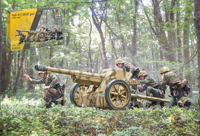 Italeri - PAK 97/38 AT GUN WITH CREW KIT 1:72 - Cod. IT96460