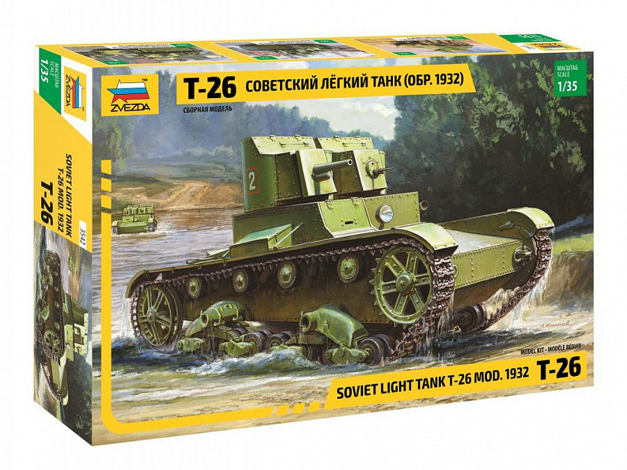 Zvezda - SOVIET TANK T-26 KIT 1:35 - Cod. Z3542