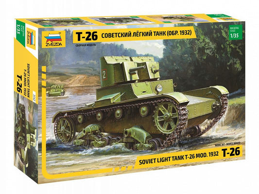 Zvezda - SOVIET TANK T-26 KIT 1:35 - Cod. Z3542
