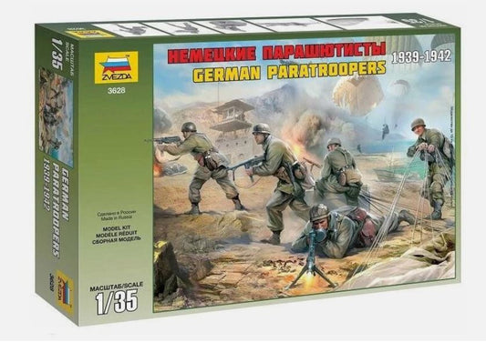 Zvezda - GERMAN PARATROOPERS 1939 - 1942 KIT 1:35 - Cod. Z3628
