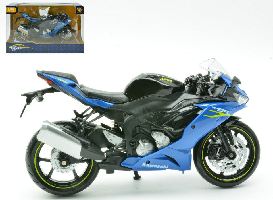 Kinsmart - KAWASAKI NINJA ZX 6R BLUE 1:12 - Cod. KT18244KBL