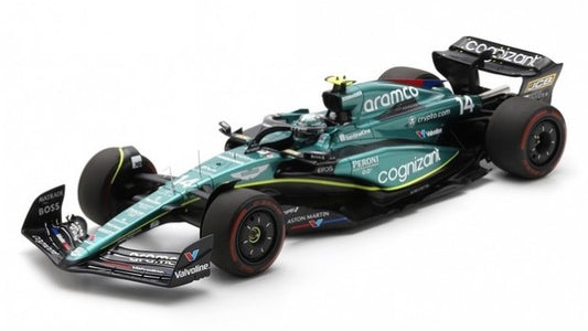 Spark Model - ASTON MARTIN AMR23 N.14 7th BRITISH GP 2023 FERNANDO ALONSO 1:12 - Cod. 12S043