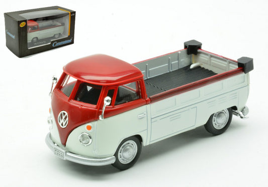 Cararama - VW T1 PICK UP BORDEAUX/WHITE 1:43 - Cod. CA4-13456