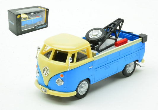 Cararama - VW T1 PICK UP TOW TRUCK LIGHT BLUE/CREAM 1:43 - Cod. CA4-13459