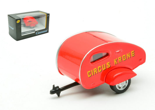 Cararama - TRAILER CIRCUS KRONE 1950 RED 1:43 - Cod. CA4-93117