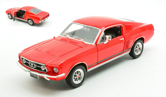 Welly - FORD MUSTANG GT FASTBACK 1967 RED 1:24-27 - Cod. WE2688