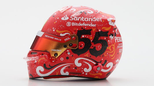 Looksmart - HELMET CARLOS SAINZ TEAM FERRARI HP WINN.MEXICAN GP 2024 1:5 - Cod. LSHEL007