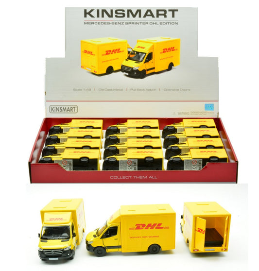 Kinsmart - MERCEDES SPRINTER DHL (5475D) cm 12 - Cod. KT18250