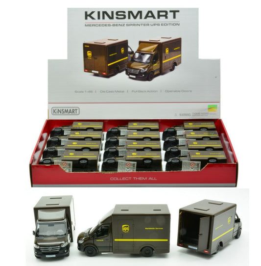 Kinsmart - MERCEDES SPRINTER UPS (5476D) cm 12 - Cod. KT18251