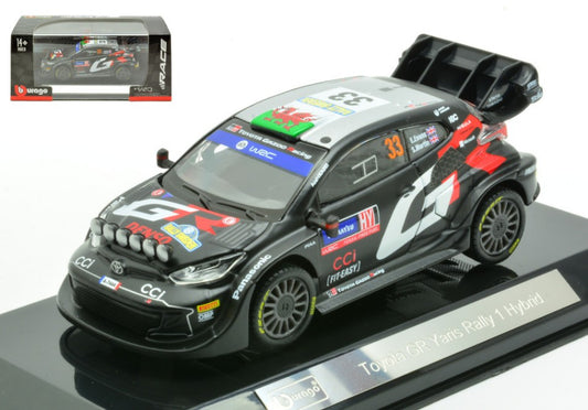 Burago - TOYOTA YARIS WRC RALLY 1 HYBRID N.33 2024 EVANS-MARTIN 1:43 - Cod. BU38316