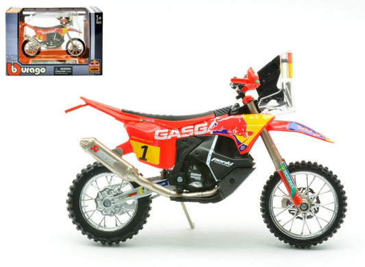 Burago - KTM RX450F GAS GAS TEAM N.1 DAKAR RALLY 2023 1:18 - Cod. BU51091
