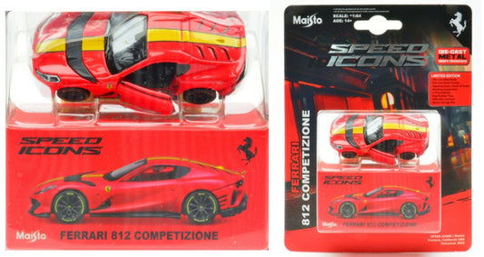 Maisto - FERRARI 812 COMPETIZIONE RED SPEED ICONS 1:64 - Cod. MI15709R