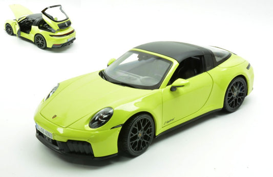 Maisto - PORSCHE 911 (992.2) TARGA 4 GTS HYBRID 2025 LIGHT YELLOW 1:18 - Cod. MI31470Y