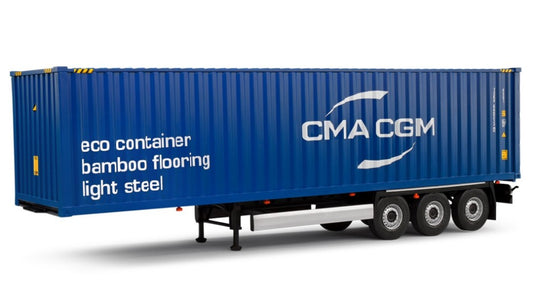 Solido - CONTAINER TRAILER 2024 BLUE 1:24 - Cod. SL2400507