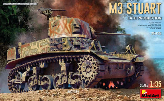 Miniart - M3 STUART LIGHT TANK LATE PROD. KIT 1:35 - Cod. MIN35432