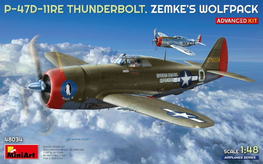 Miniart - P-47D-11 RE THUNDERBOLT ZEMKE'S WOLFPACK ADVANCED KIT 1:48 - Cod. MIN48034