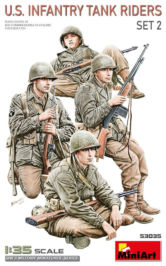 Miniart - U.S.INFANTRY TANK RIDERS SET 2 KIT 1:35 - Cod. MIN53035