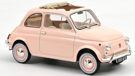 Norev - FIAT 500 L 1968 PINK WITH SPECIAL BIRTH PACK 1:18 - Cod. NV187774