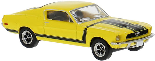 Brekina - FORD MUSTANG FASTBACK YELLOW 1:87 - Cod. BRE19611