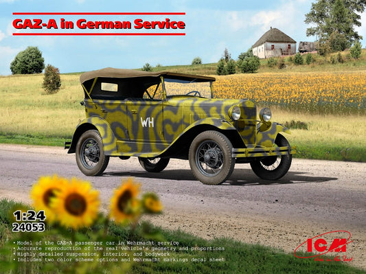 Icm - GAZ-A IN GERMAN SERVICE KIT 1:24 - Cod. ICM24053