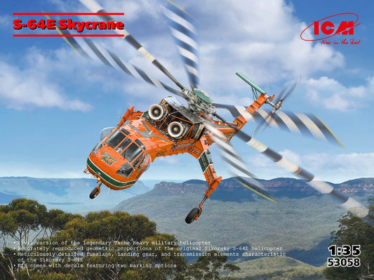 Icm - SIKORSKY S-64E SKYCRANE KIT 1:35 - Cod. ICM53058